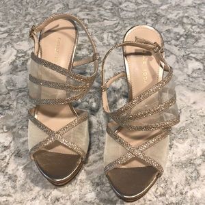 Gorgeous high heel gold sandals